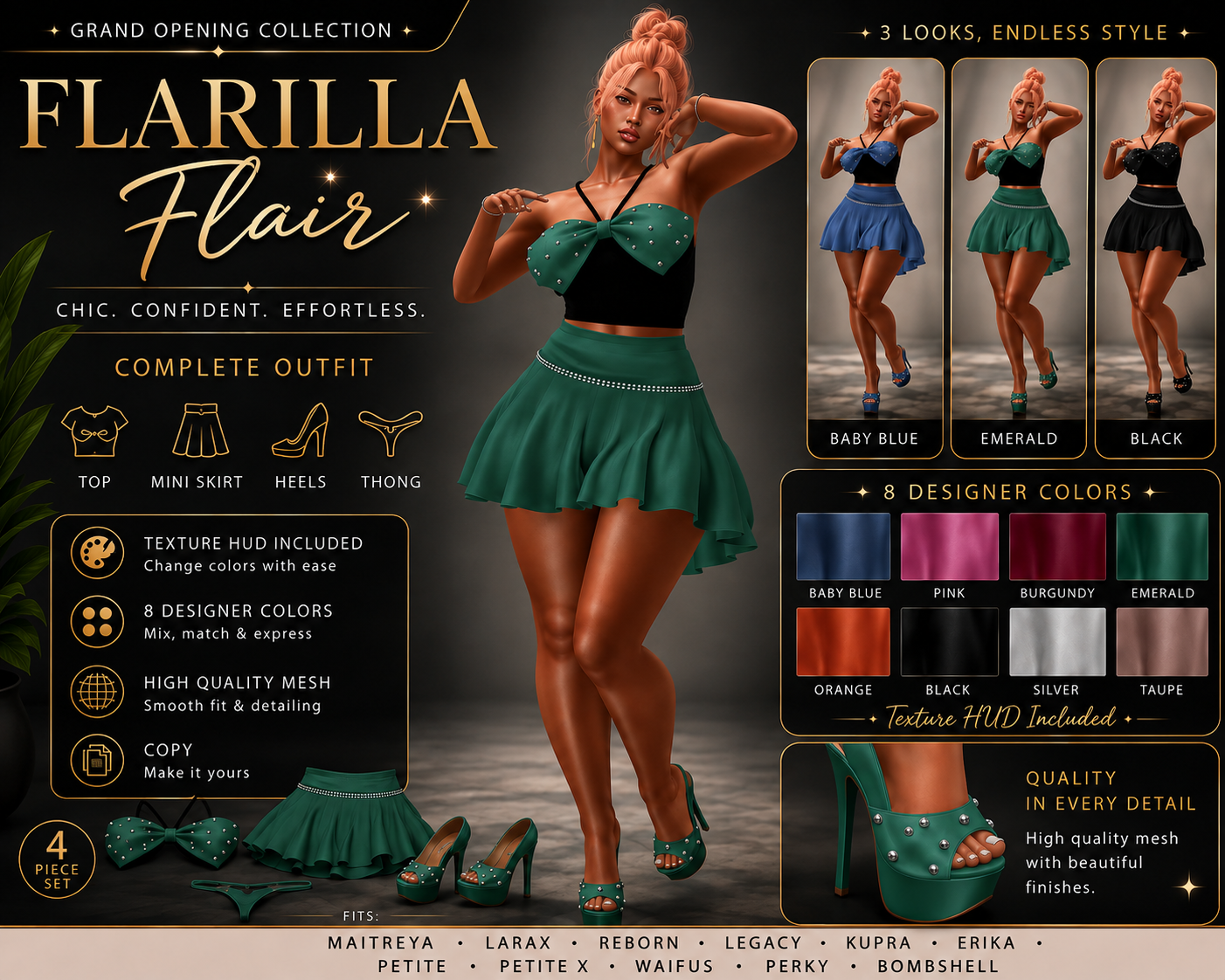 Flarilla Flair collection advertisement