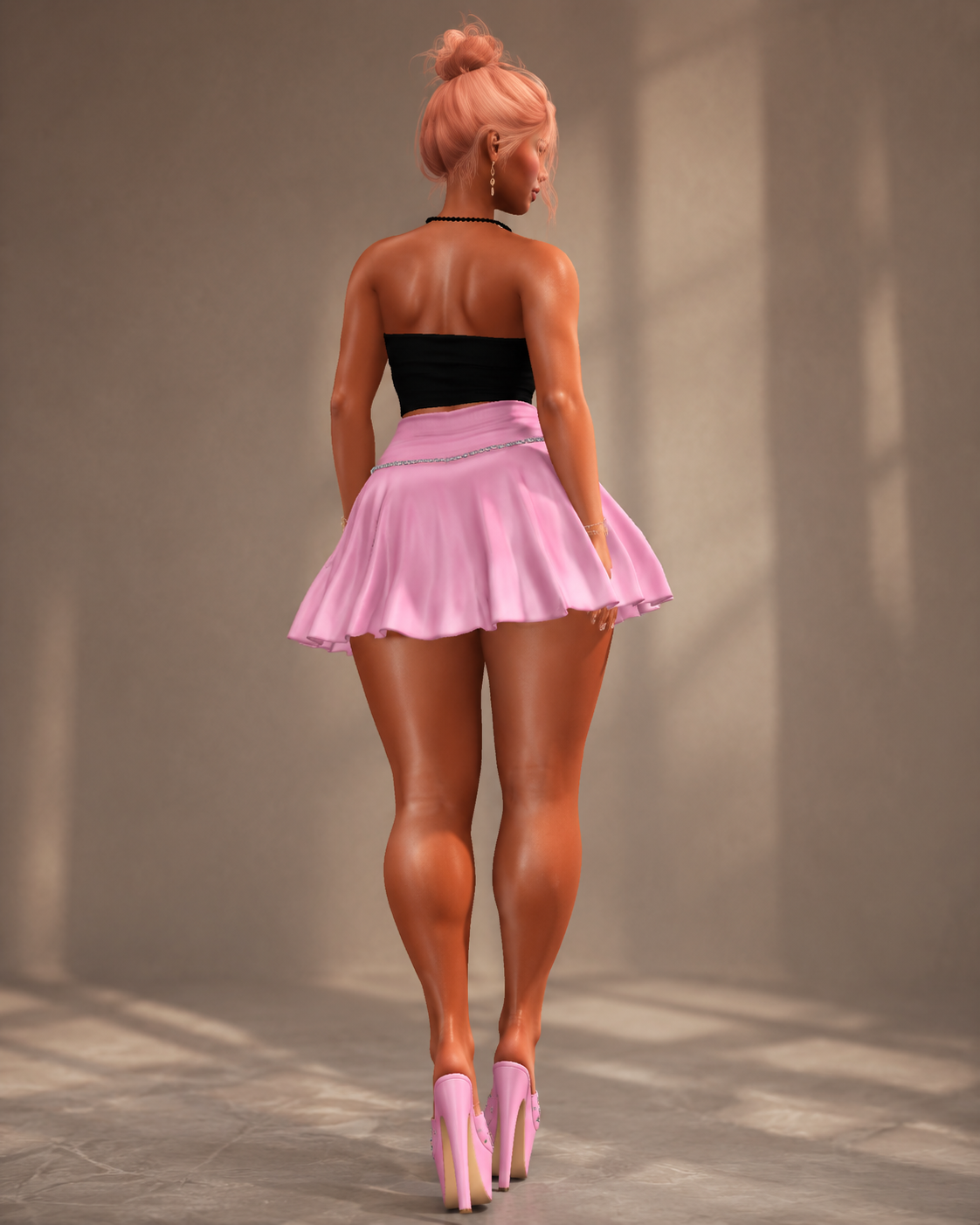 Farilla Flair back view in pink