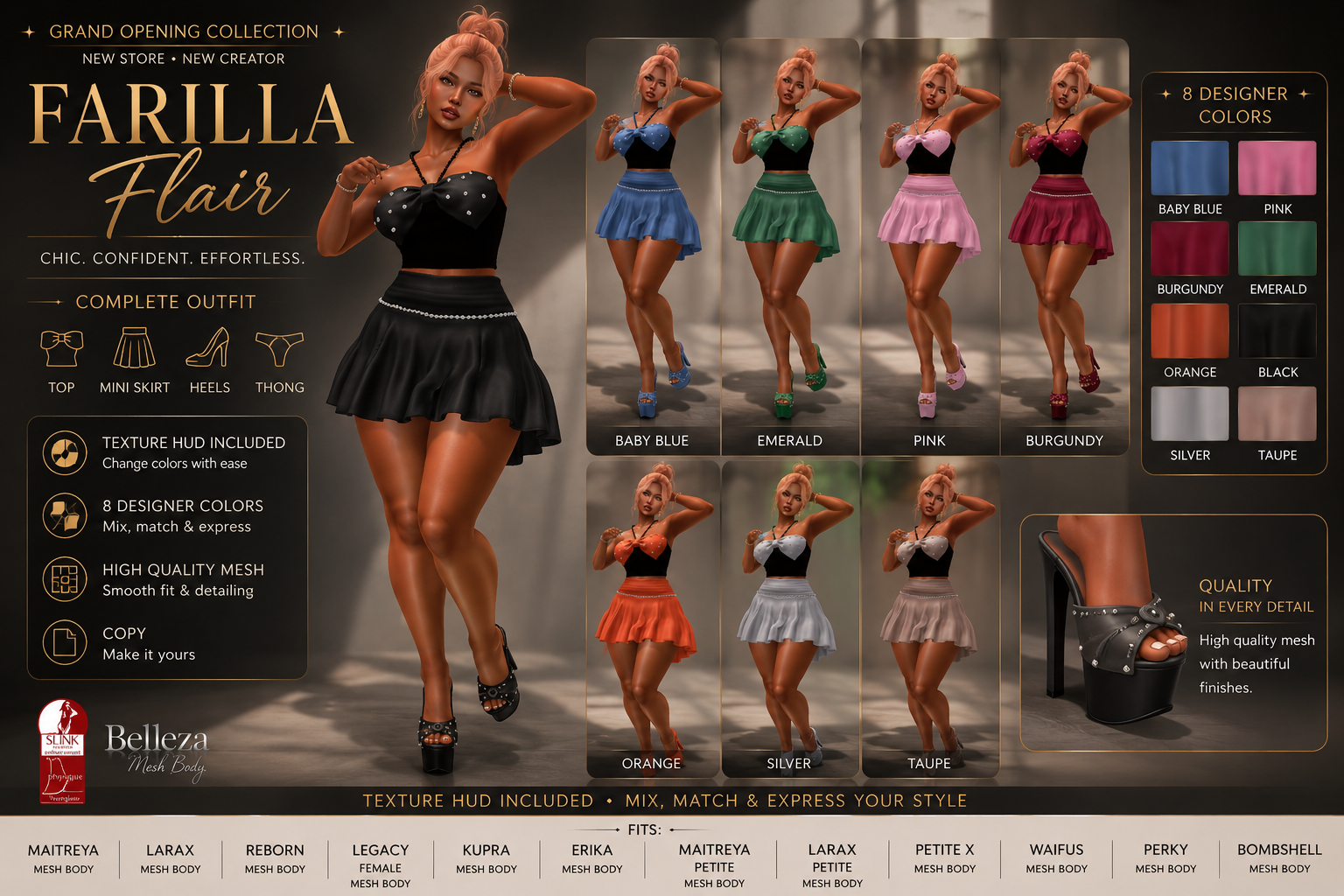 Farilla Flair color looks